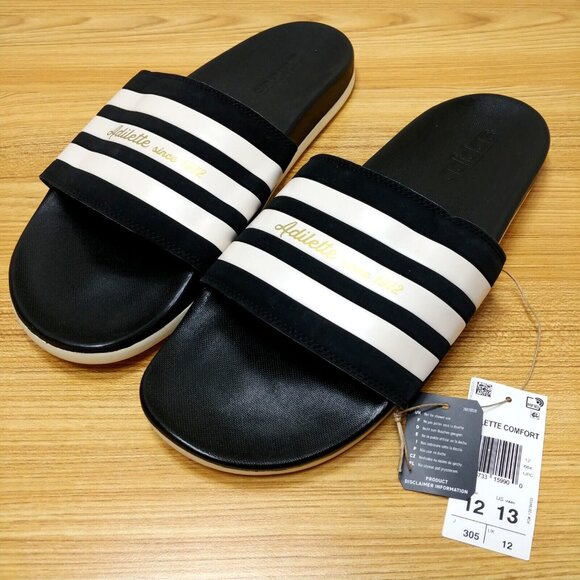 NWT adidas Adilette Comfort Slides 50th Anniversary - Picture 2 of 5